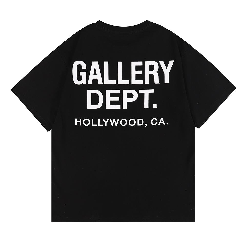GALLERY DEPT classic logo letter printing basic T-shirt men and women couple loose high street short-sleeved summer