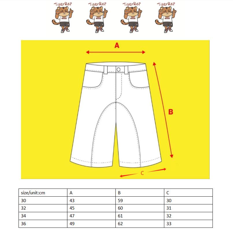 Tiger custom S-style two-tone fat shorts jorts denim shorts
