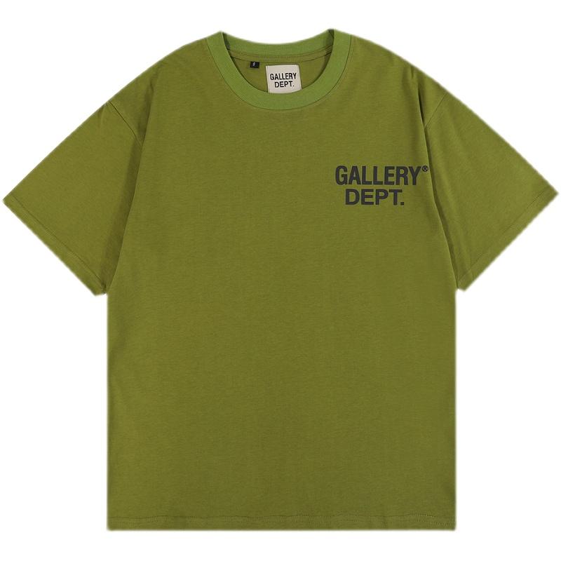 GALLERY DEPT classic logo letter printing basic T-shirt men and women couple loose high street short-sleeved summer