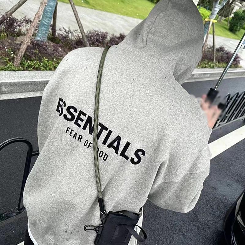 Flocked hooded sweatshirt high street loose casual american couple pullover for men and women