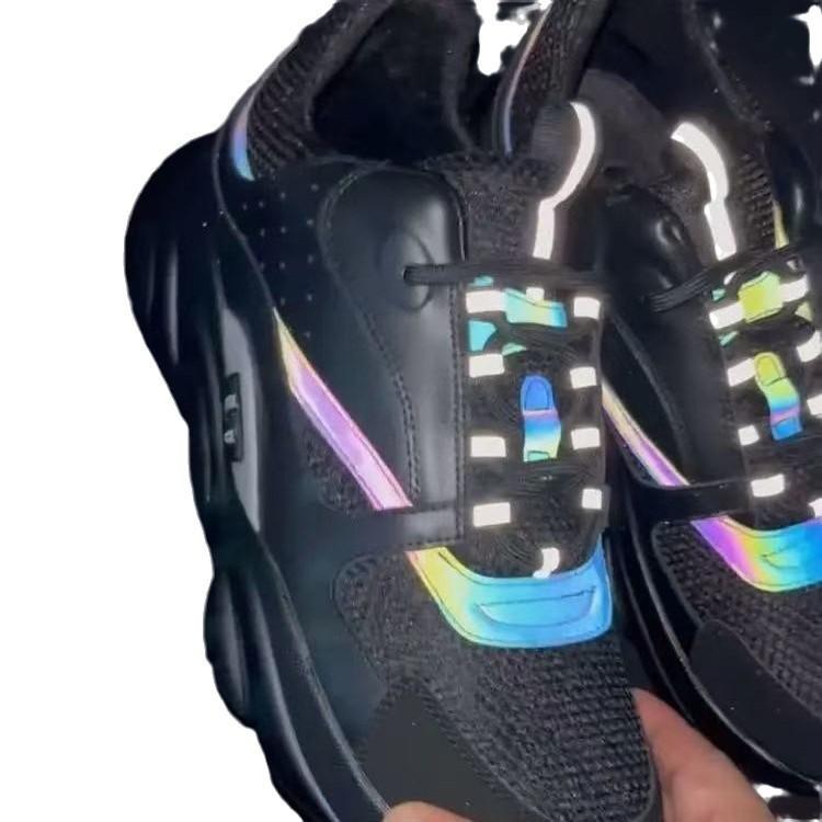 The new D home B22 sports casual thick-soled fashion retro breathable men's and women's heightened dad shoes cross the border