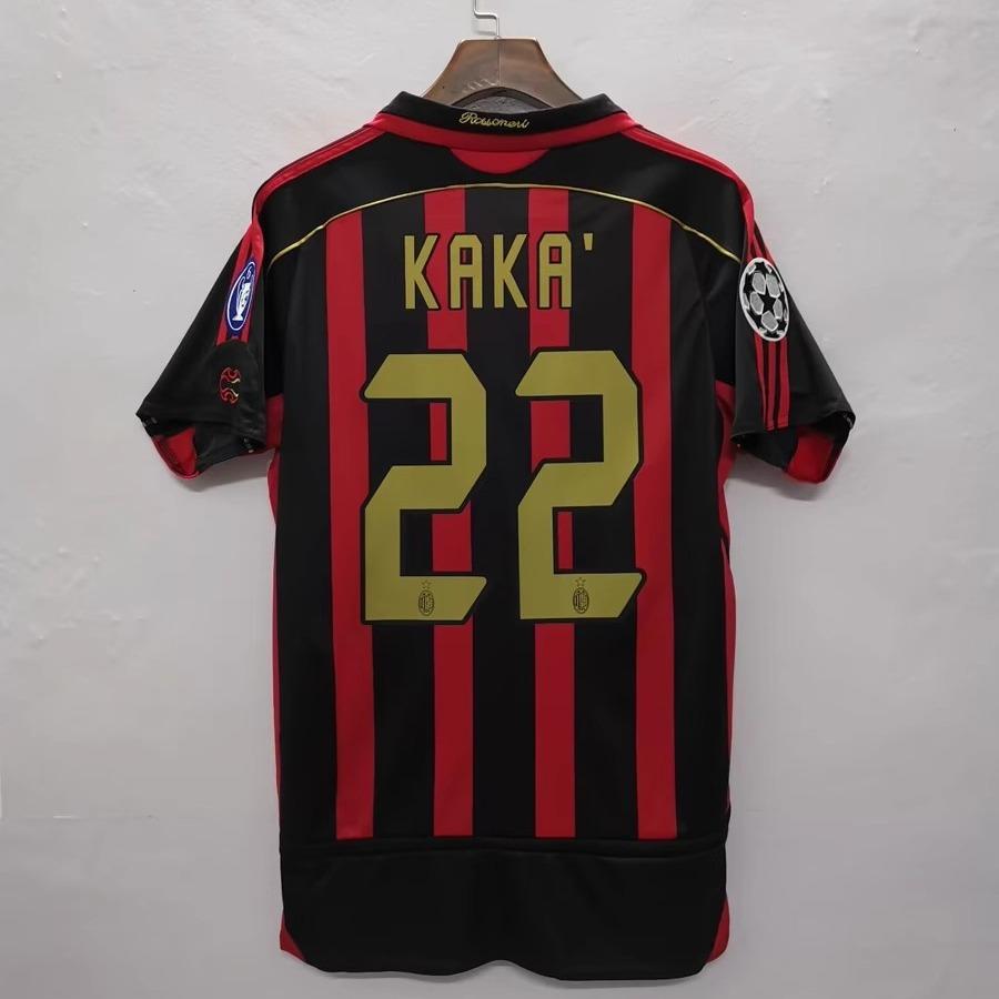 AC Milan Kaka Paris Football Jersey England France Brazil World Cup Retro Jersey Retro jerse