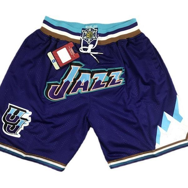 Jersey shorts Lakers Joe James Raptors Magic Heat retro dense rust pocket training pants men and women summer sports