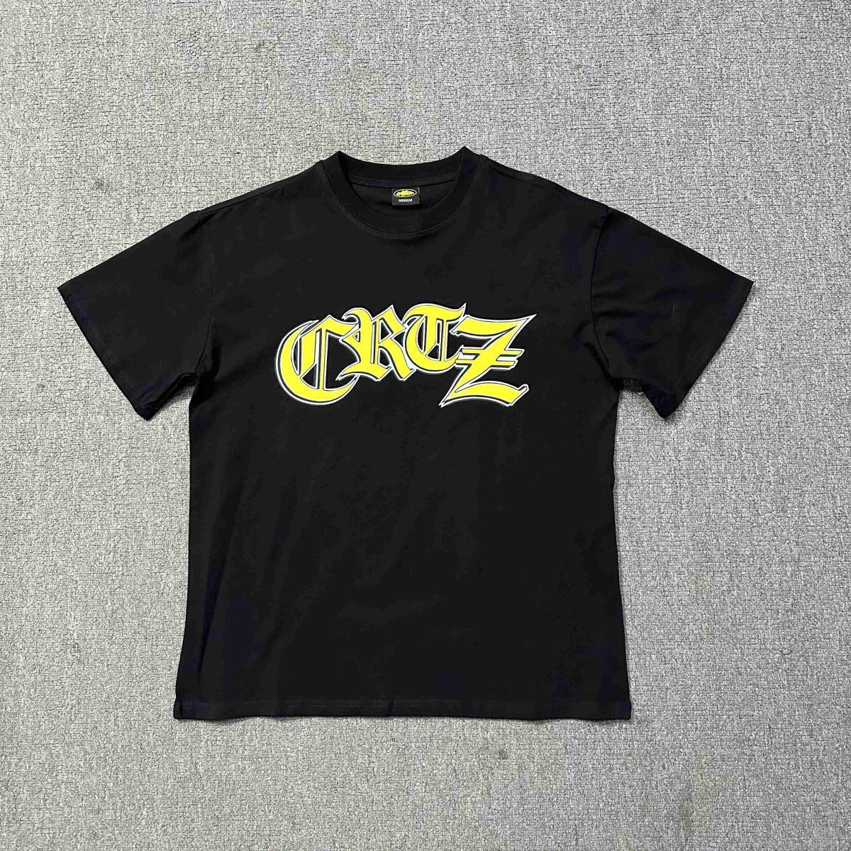2024 New Cross-border European and American High Street Corteiz Alcatraz Fun Letter Print Men's and Women's Casual Short Sleeve T-Shirts