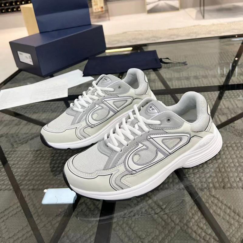 Guangzhou goods Europe station CD fashion casual shoes B30 sneakers high version reflective dad shoes spelling couple shoes