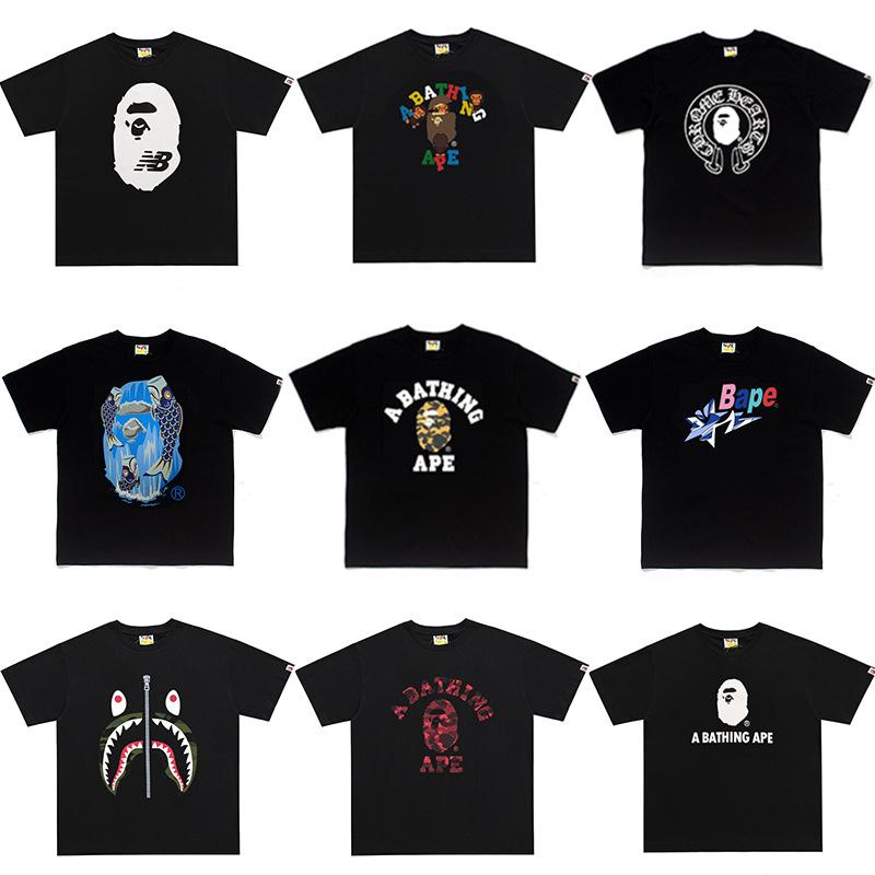 Cross-border foreign trade wholesale high version short sleeve letter print casual street men and women loose plus size t-shirt half-sleeved shirt tide