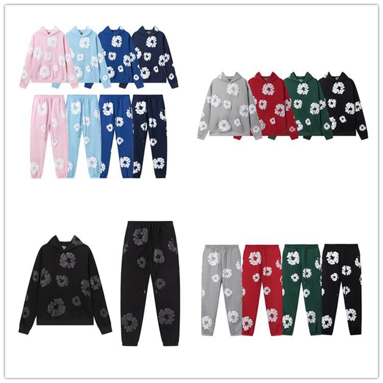 Fall/Winter 2024 New Main Line Kapok Graphic Print Hooded Sweatshirt Corset Casual Pants Unisex