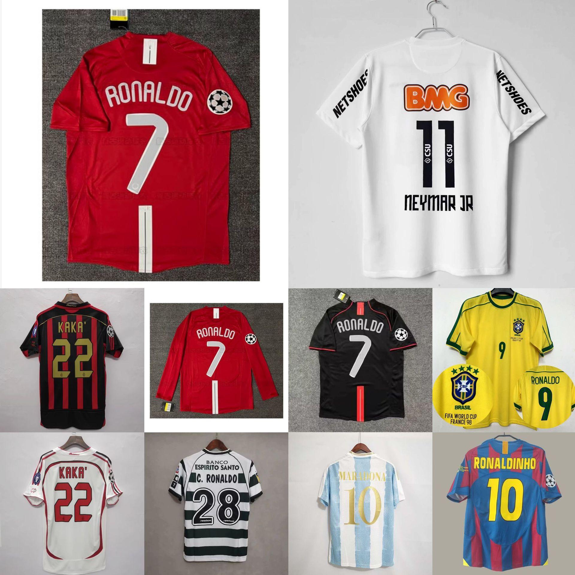 AC Milan Kaka Paris Football Jersey England France Brazil World Cup Retro Jersey Retro jerse