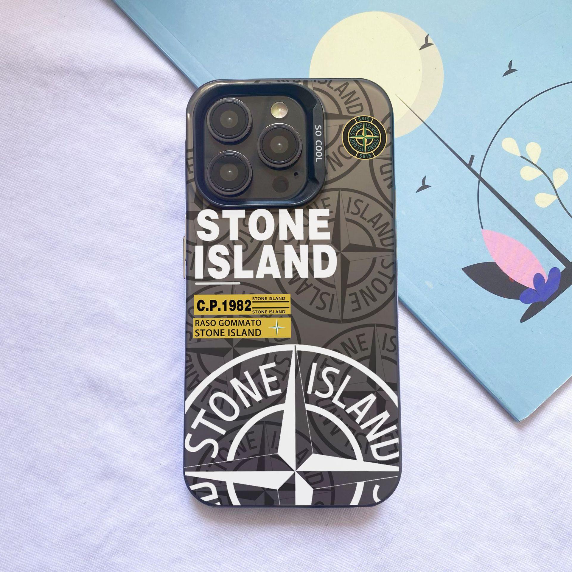 Suitable for iPhone16 phone case, Apple 15PC12Promax13, cross-border 11 color silver, IMD14, tide stone island 7