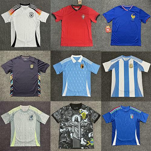 2425 Football Jersey National Team Argentina Dragon Real Madrid England Brazil Portugal France Home and Away Jersey