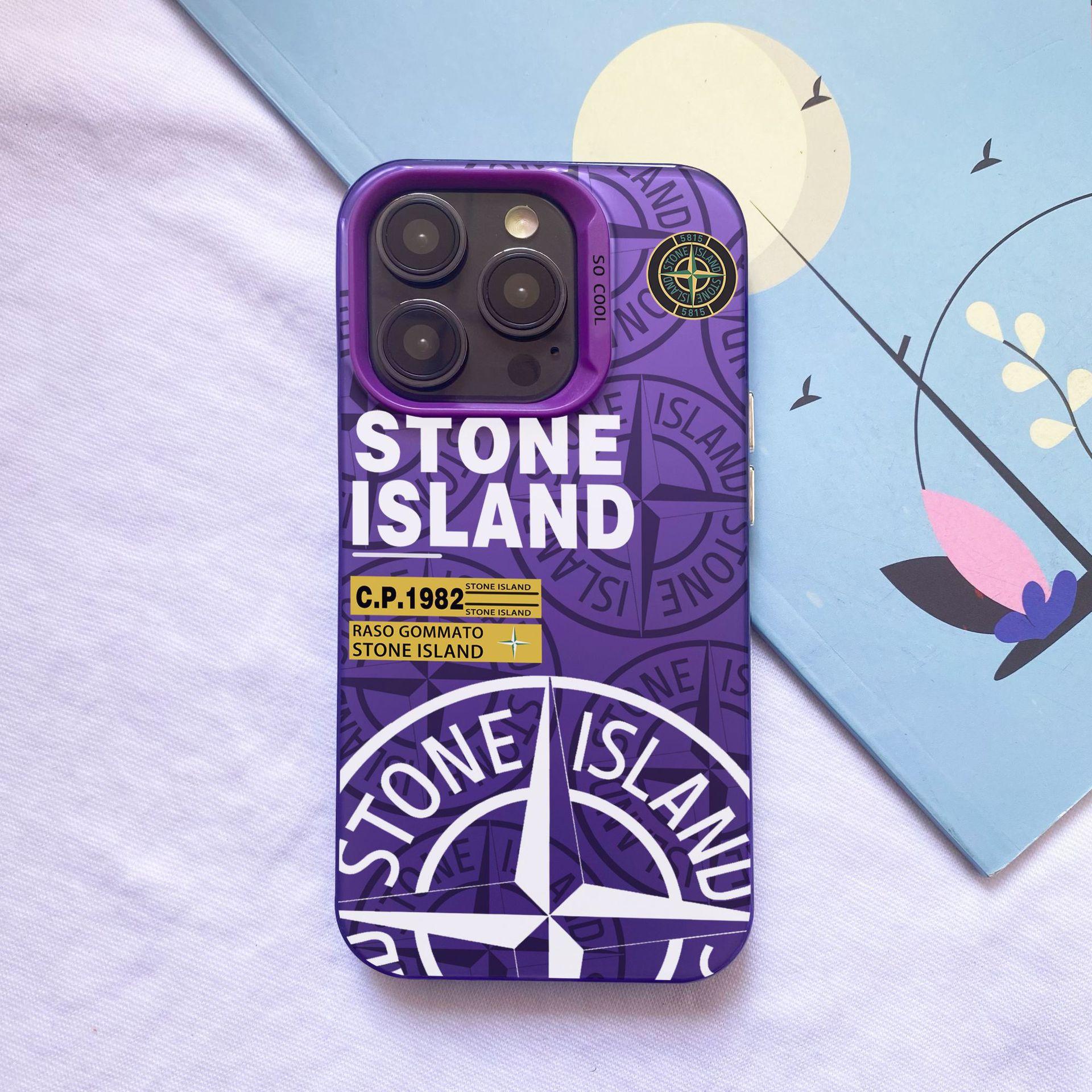 Suitable for iPhone16 phone case, Apple 15PC12Promax13, cross-border 11 color silver, IMD14, tide stone island 7
