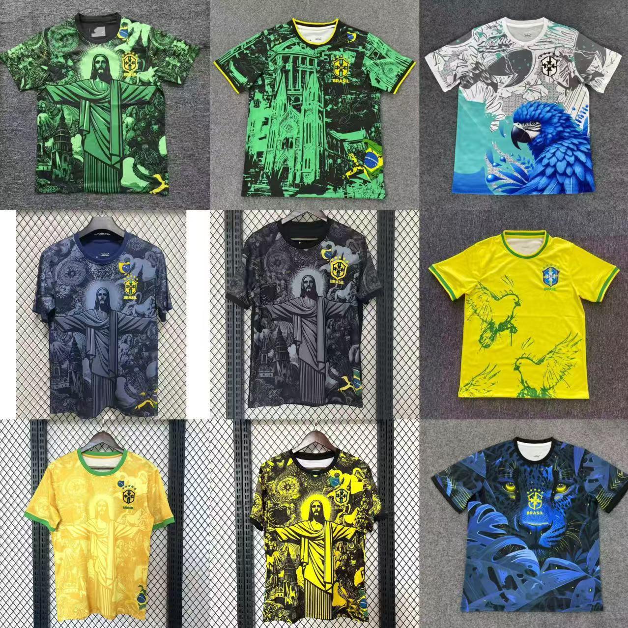 2425 Season Brazil Special Edition Jersey Thai Short Sleeve Football Jersey Shirt