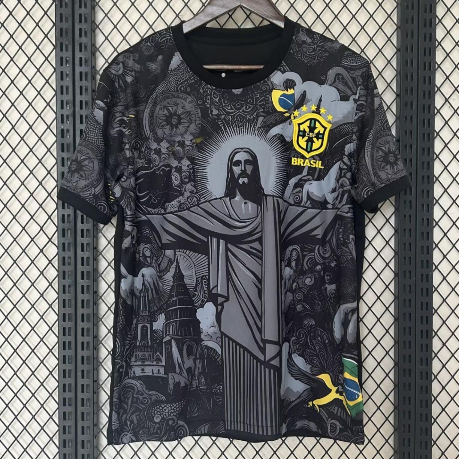 2425 Season Brazil Special Edition Jersey Thai Short Sleeve Football Jersey Shirt