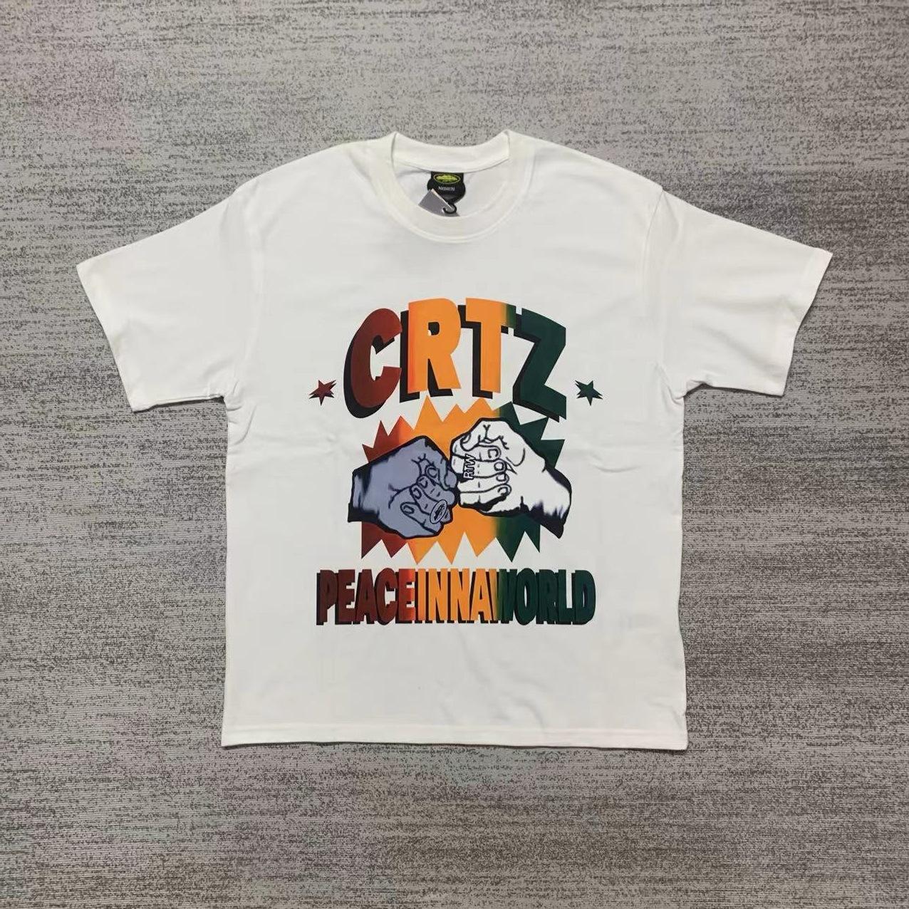 2024 new corteiz short sleeve Alcatraz T-shirt letter St. Paul's limited crew neck American casual loose half sleeve