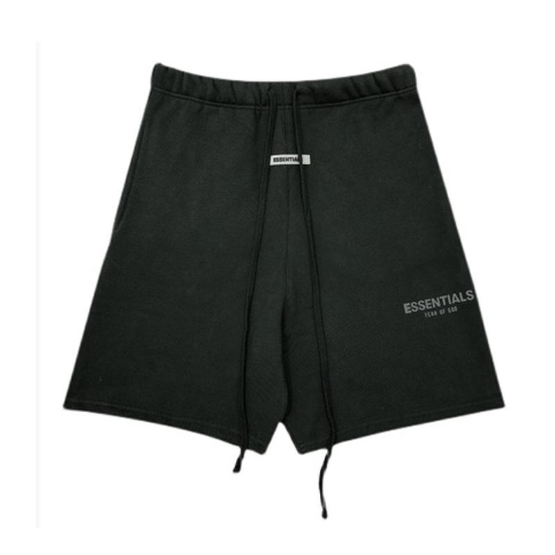 New double-line reflective shorts, men's five-point pants, high street loose unisex