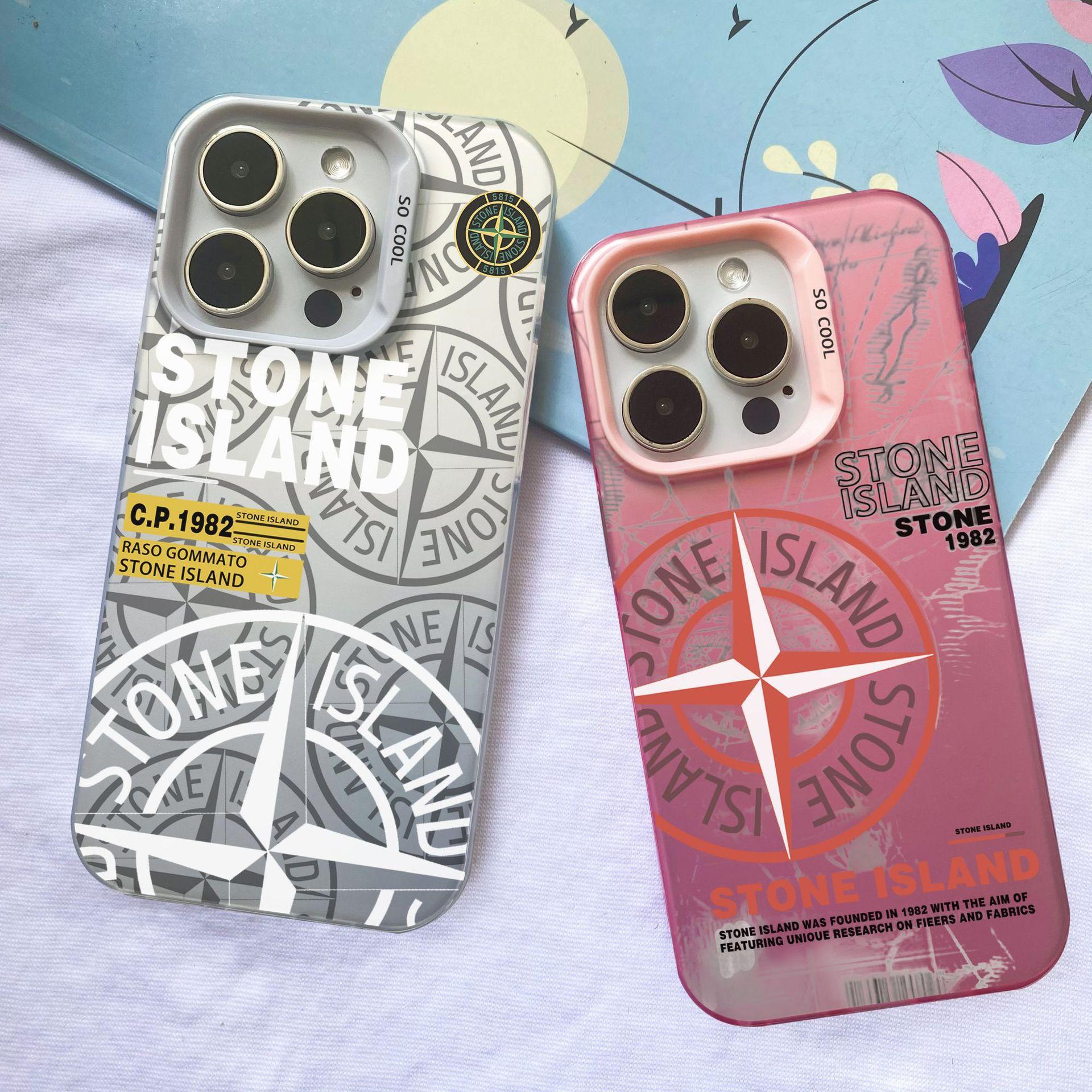 Suitable for iPhone16 phone case, Apple 15PC12Promax13, cross-border 11 color silver, IMD14, tide stone island 7