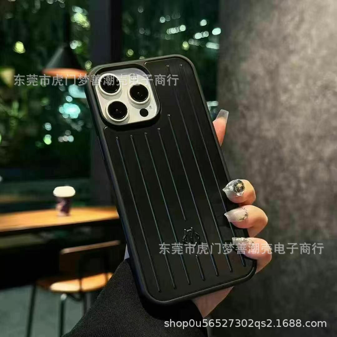 New Aluminum Alloy Apple Black Luggage Full Package Phone Case Apple 16 ProMax 15 14