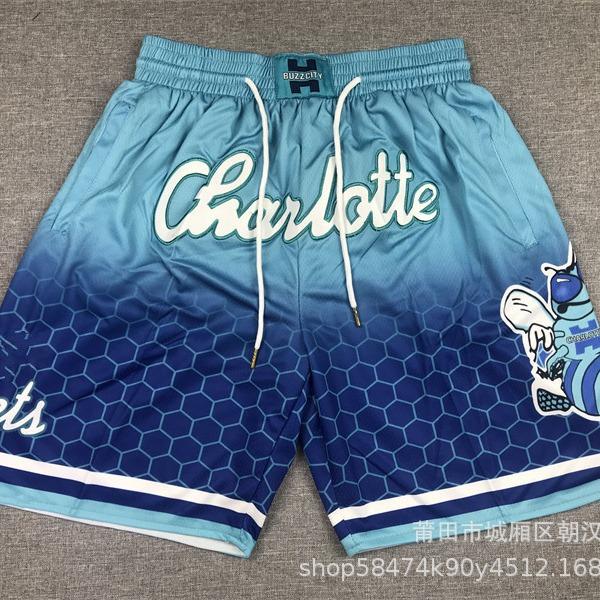 Foreign Trade Ball Wholesale Warriors Lakers 76ers Heat Raptors Magic Pocket Dense Embroidery Short Baseball Basketball