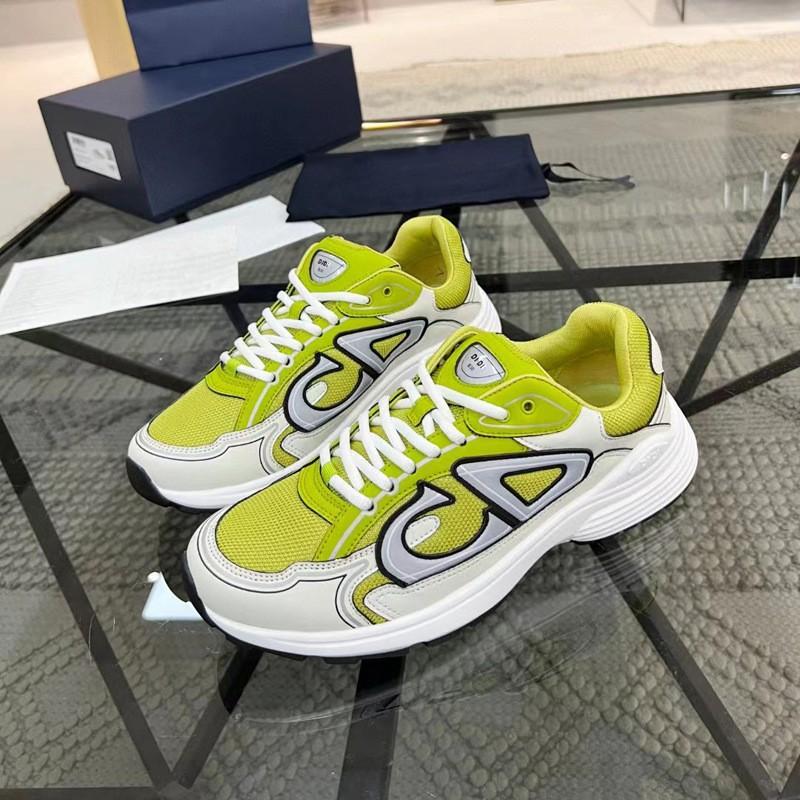 Guangzhou goods Europe station CD fashion casual shoes B30 sneakers high version reflective dad shoes spelling couple shoes