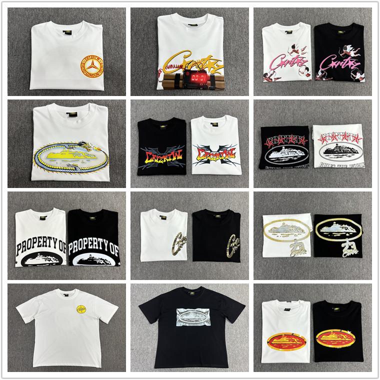 Corteiz Spring/Summer Collection Print Collection Short Sleeve High Street European and American Style Casual Hip Hop Men's and Women's Casual Half Sleeve