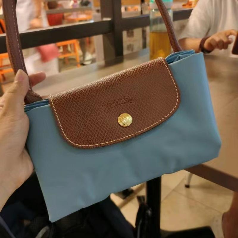 Cross-border exclusive France Longxiang bag, classic color-block folding bag, waterproof hand-held dumpling bag, Longchamp tote bag