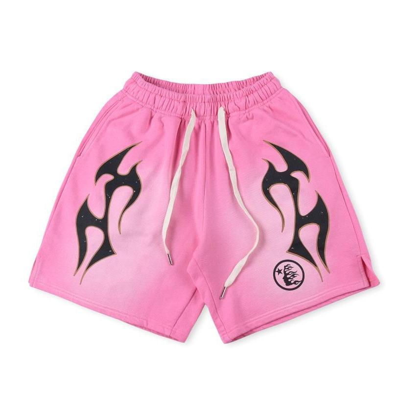 Hellstar Studios Shorts ins, European and American high street fashion brands, hip-hop casual sports shorts for men and women