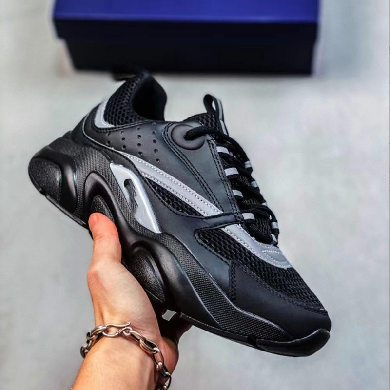 The new D home B22 sports casual thick-soled fashion retro breathable men's and women's heightened dad shoes cross the border