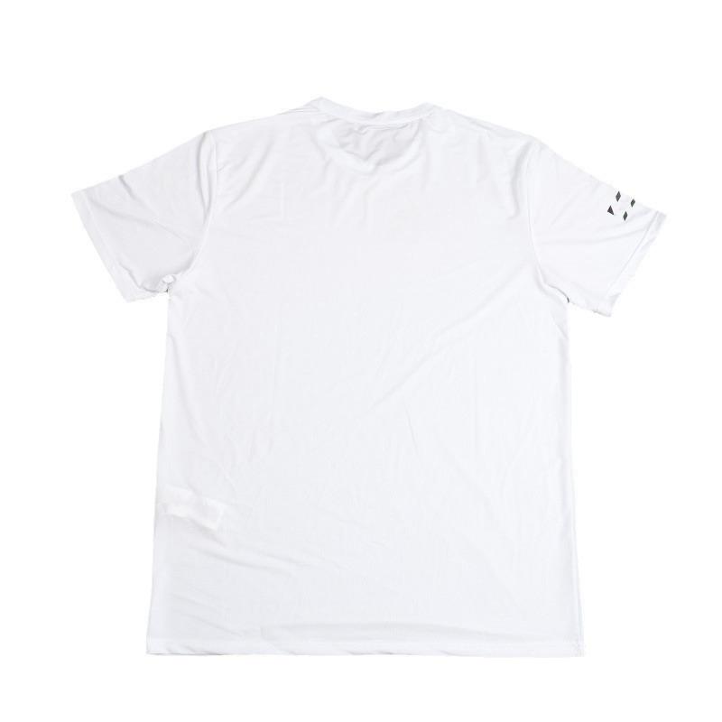Summer European and American sports quick-drying clothes short-sleeved t-shirt men's summer loose fitness elastic round neck large size casual top