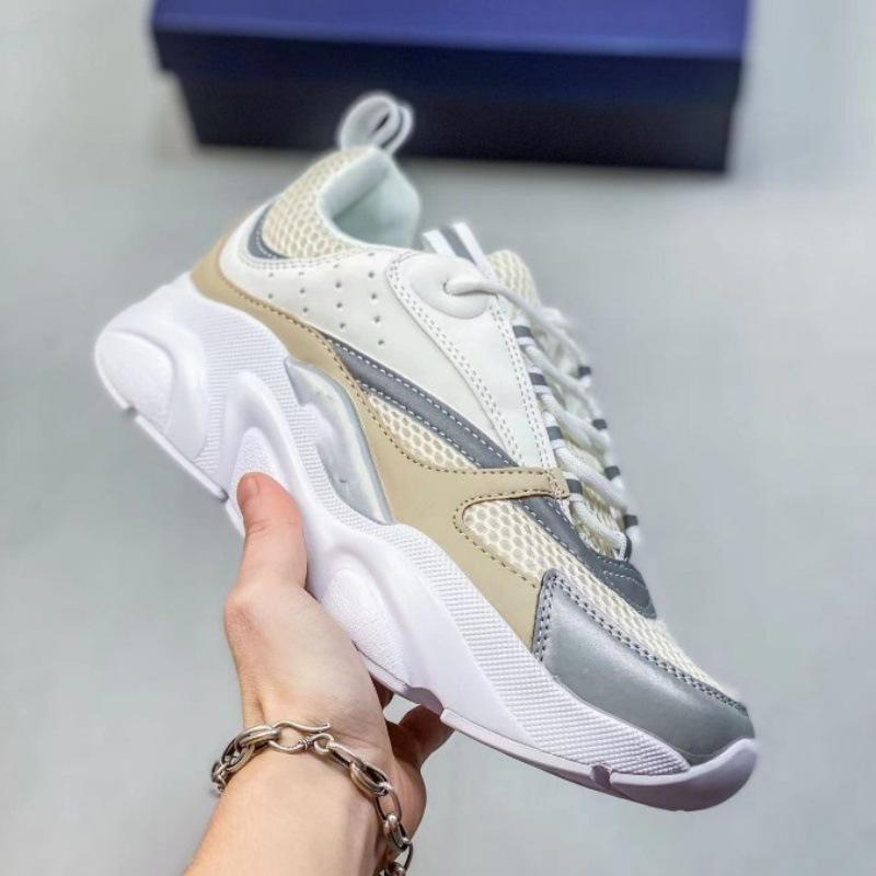 The new D home B22 sports casual thick-soled fashion retro breathable men's and women's heightened dad shoes cross the border