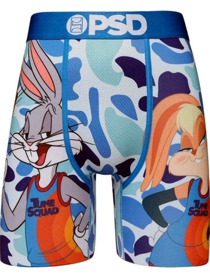 PSD panties, Owen same ice silk sports men's long boxers, cartoon print, boxing shorts, leggings