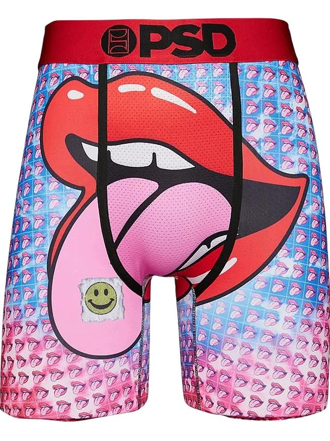 PSD panties, Owen same ice silk sports men's long boxers, cartoon print, boxing shorts, leggings