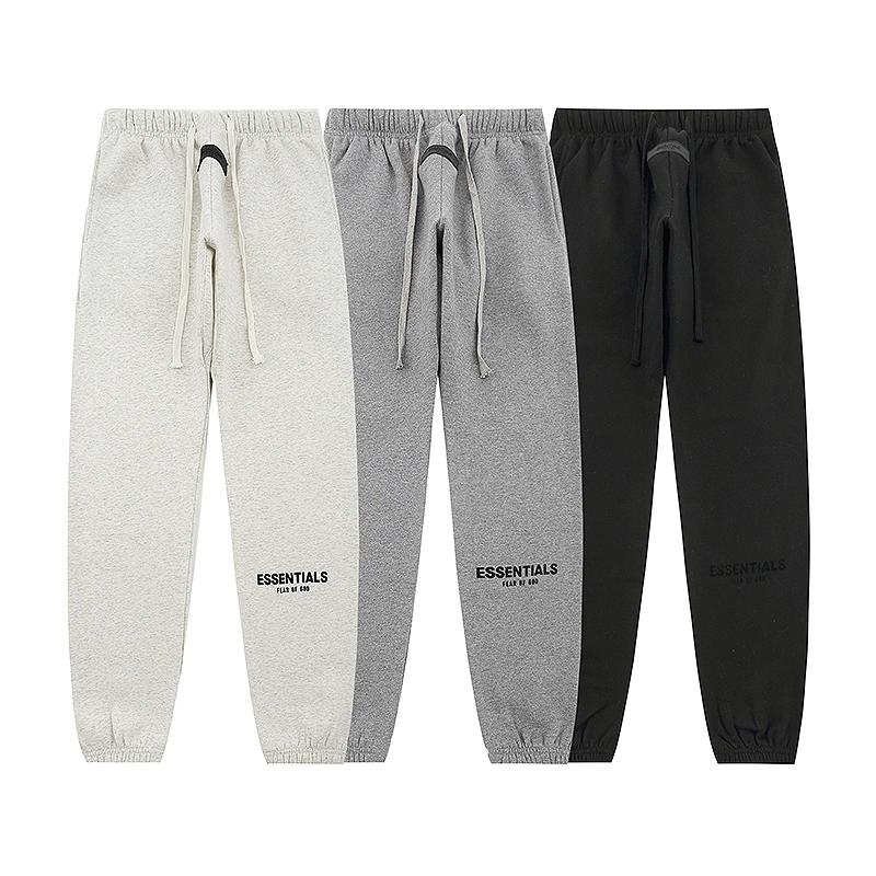 ESSENTIALS Sweatpants Long Pants Men's Leggings Casual Loose Sport Hip Hop Fall/Winter Women's American FOG Double Line