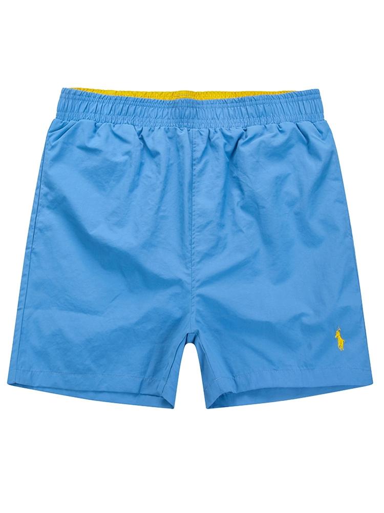 Summer Polo casual straight beach shorts men's solid color large size three-point morning sports loose quick-drying vacation