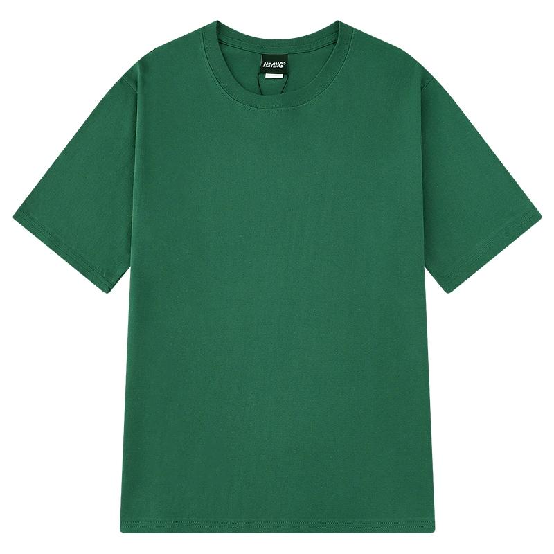 Hip hop cotton solid color couple short sleeve base shirt T-shirt white men and women body shirt pure black half sleeve shirt top