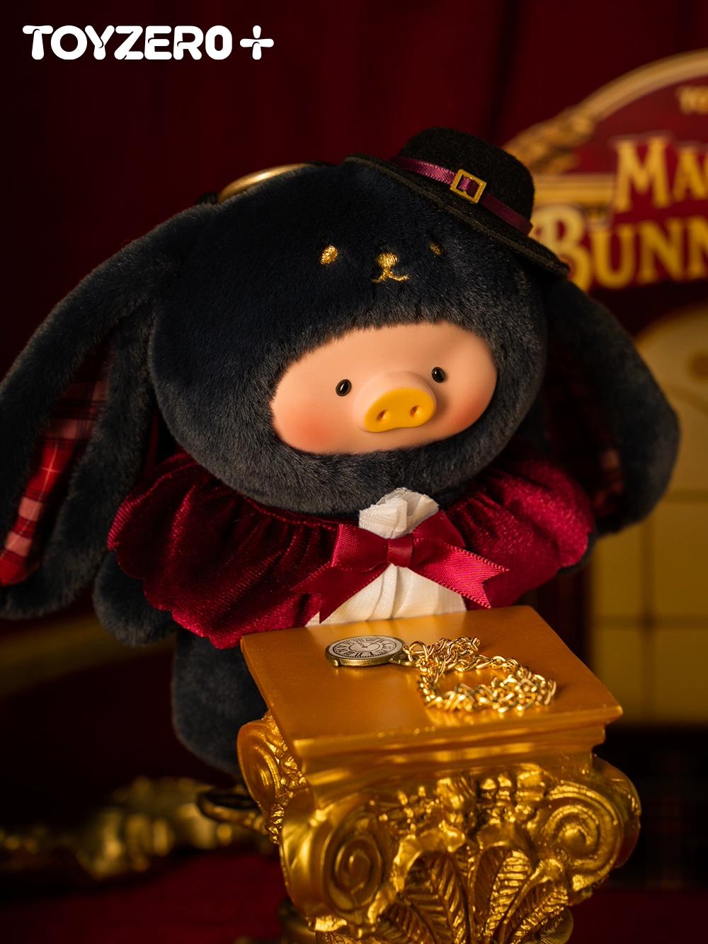 Zero plus TOYZERO canned pig LuLu Gu Lu Gu Lu magician little rabbit hanging card rubber face plush pendant doll