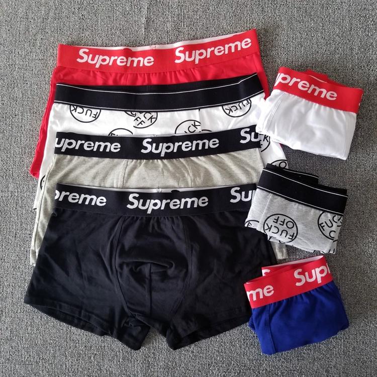 European and American tide brand star underwear men's cotton boxer boxer fashion sexy red natal year students English
