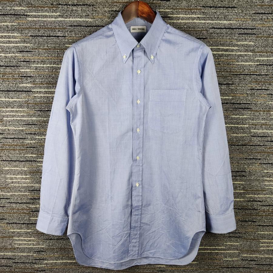 vintage vintage Japanese men's and women's loose casual shirt, fresh cotton spring and autumn thin solid color long-sleeved shirt E10
