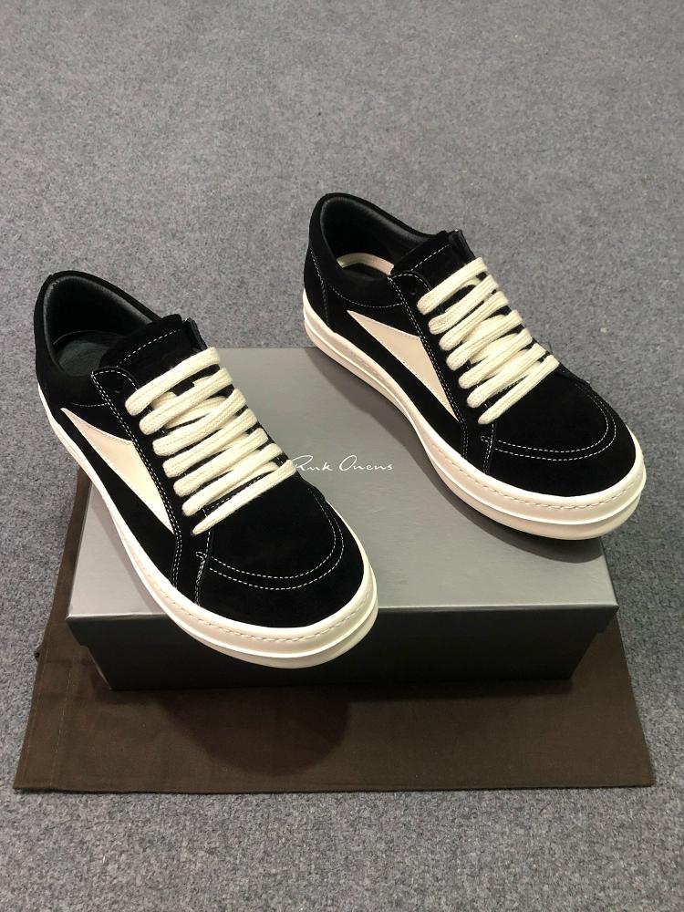 RMK OWEWS Leather Platform Low Top Men's Shoes Dark Wind ro Small Triangle High Street Casual Board Shoes Women's 2025 Tide