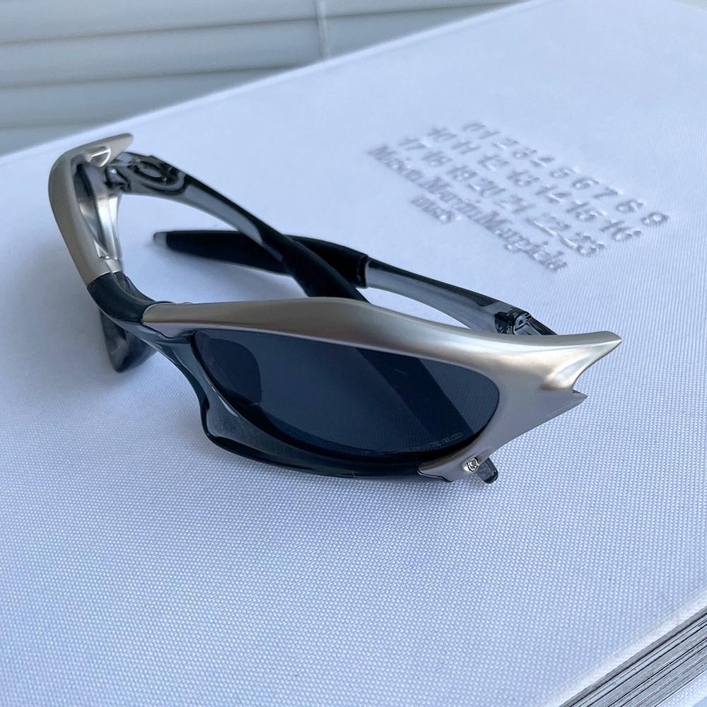 Y2K future technology wind sunglasses polarized steampunk street rock concave shape sunglasses ins neutral cool