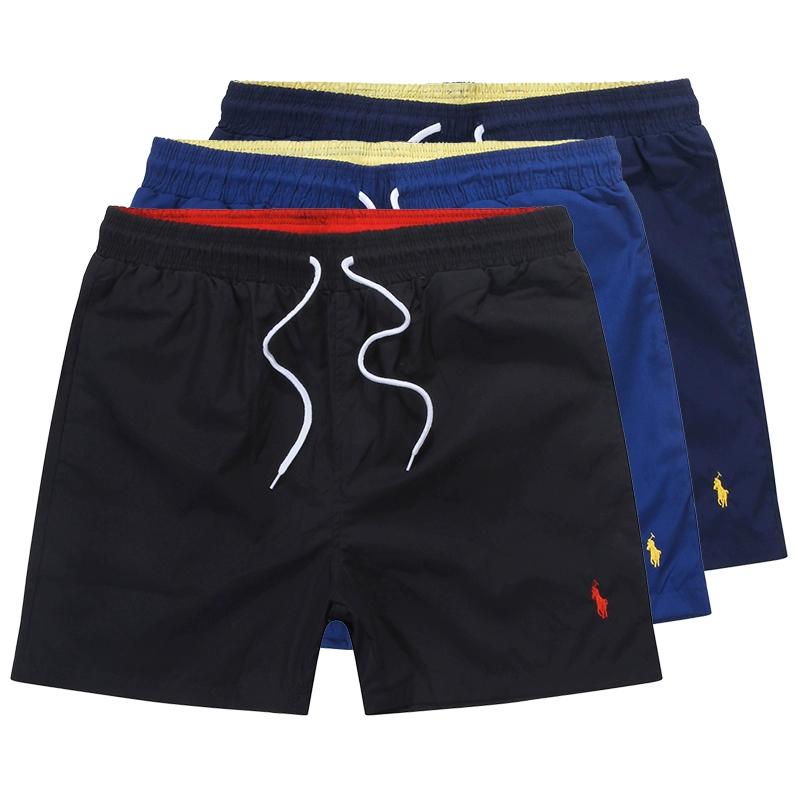 Polo beach pants men's quick-drying five-point pants summer loose large-size vacation youth 3-point casual sports shorts