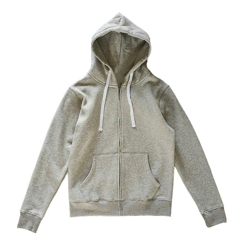 2023 Spring and Autumn men's sweatshirt zipper hooded fleece warm embroidery straight men's coat youth athleisure