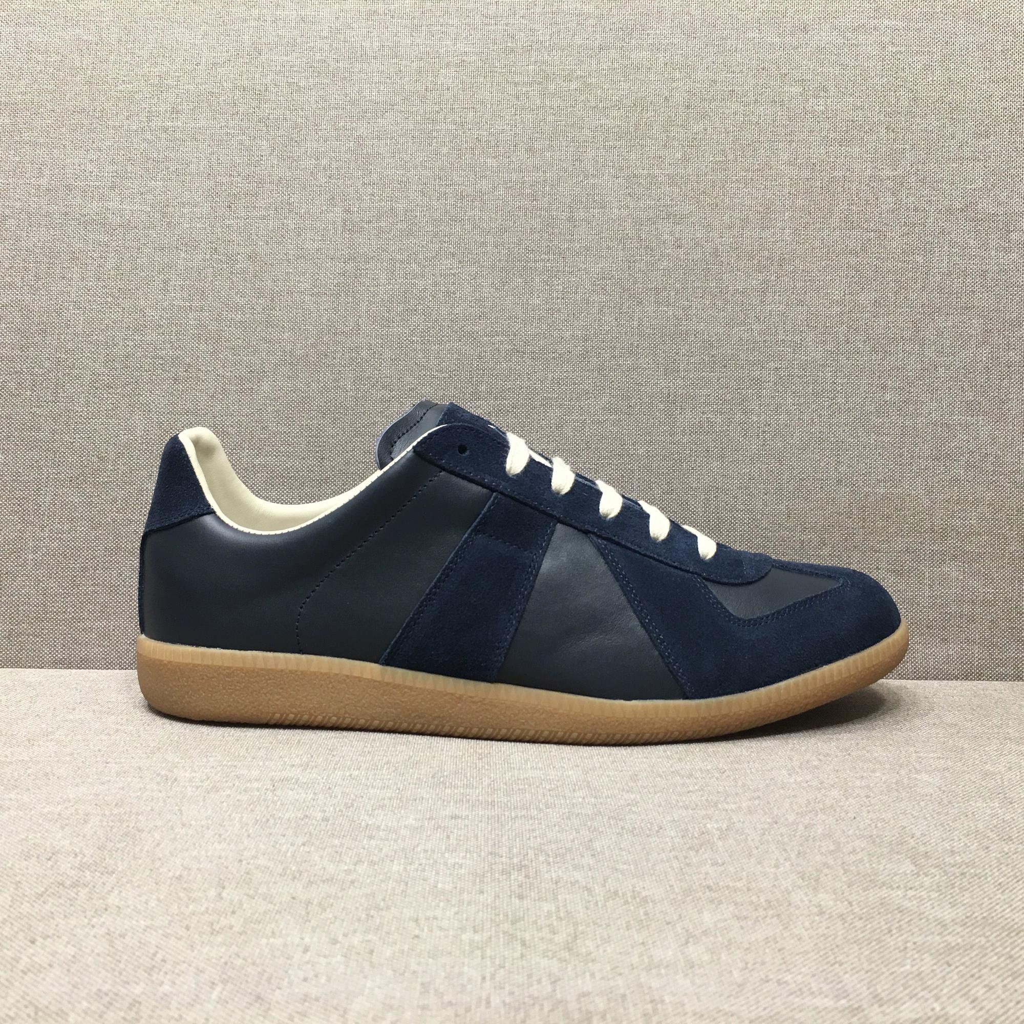 [Play with shoes] Ingeniously produced German training shoes MMGAT retro couple white shoes raw rubber bottom sports shoes board shoes