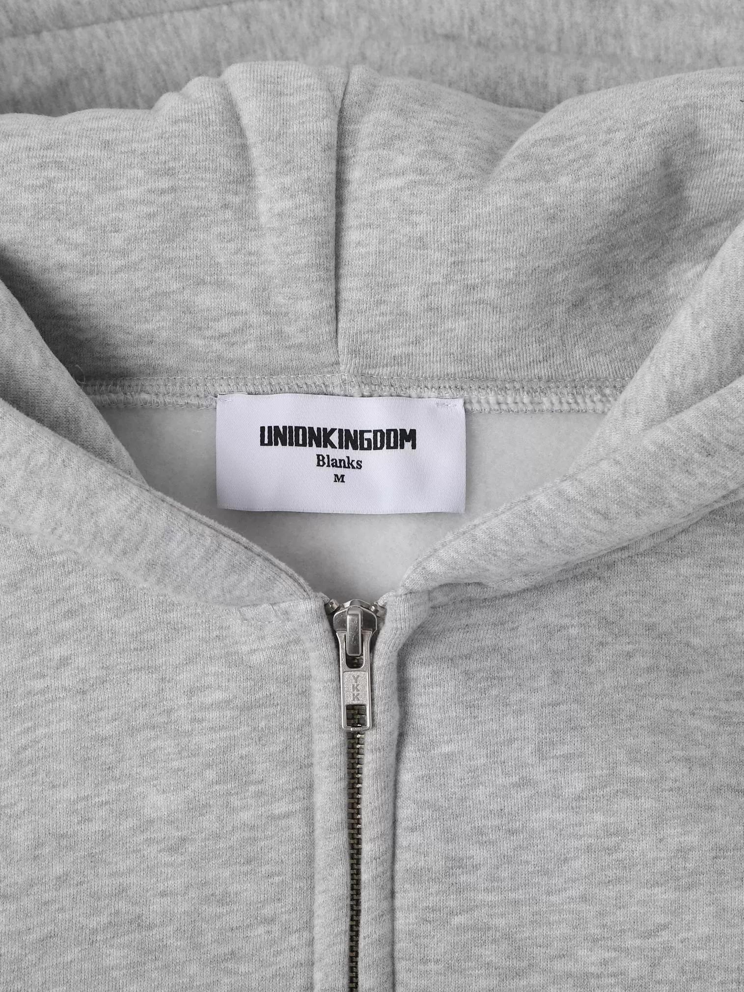 360g Union Kingdom zipper Hoodie Autonomous American brushed and fleece zip-up jacket