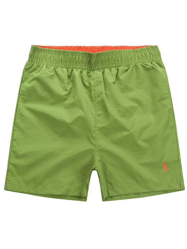 Summer Polo casual straight beach shorts men's solid color large size three-point morning sports loose quick-drying vacation