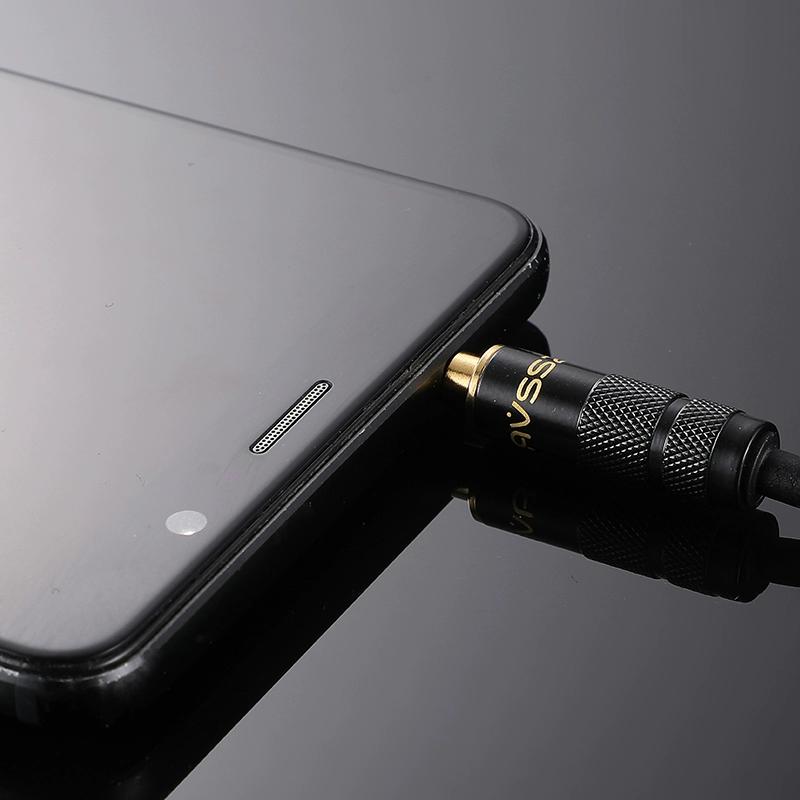 Ivision Shanwang 3.5 headphone plug copper gold plating stereo DIY welding repair headphone plug L-shaped elbow