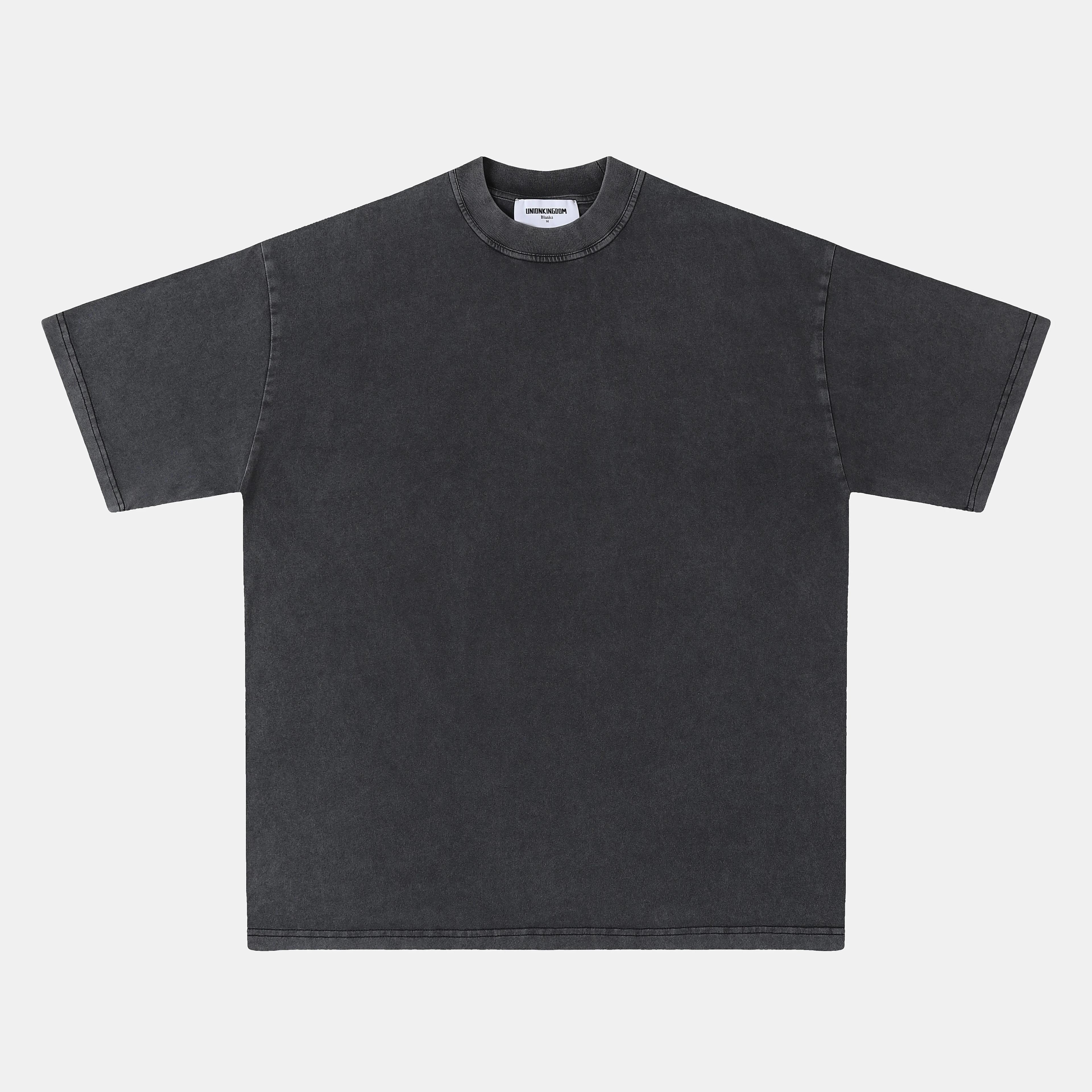 High Quality 220g/250g/280g/320g blanks tee independent American style solid color short sleeves