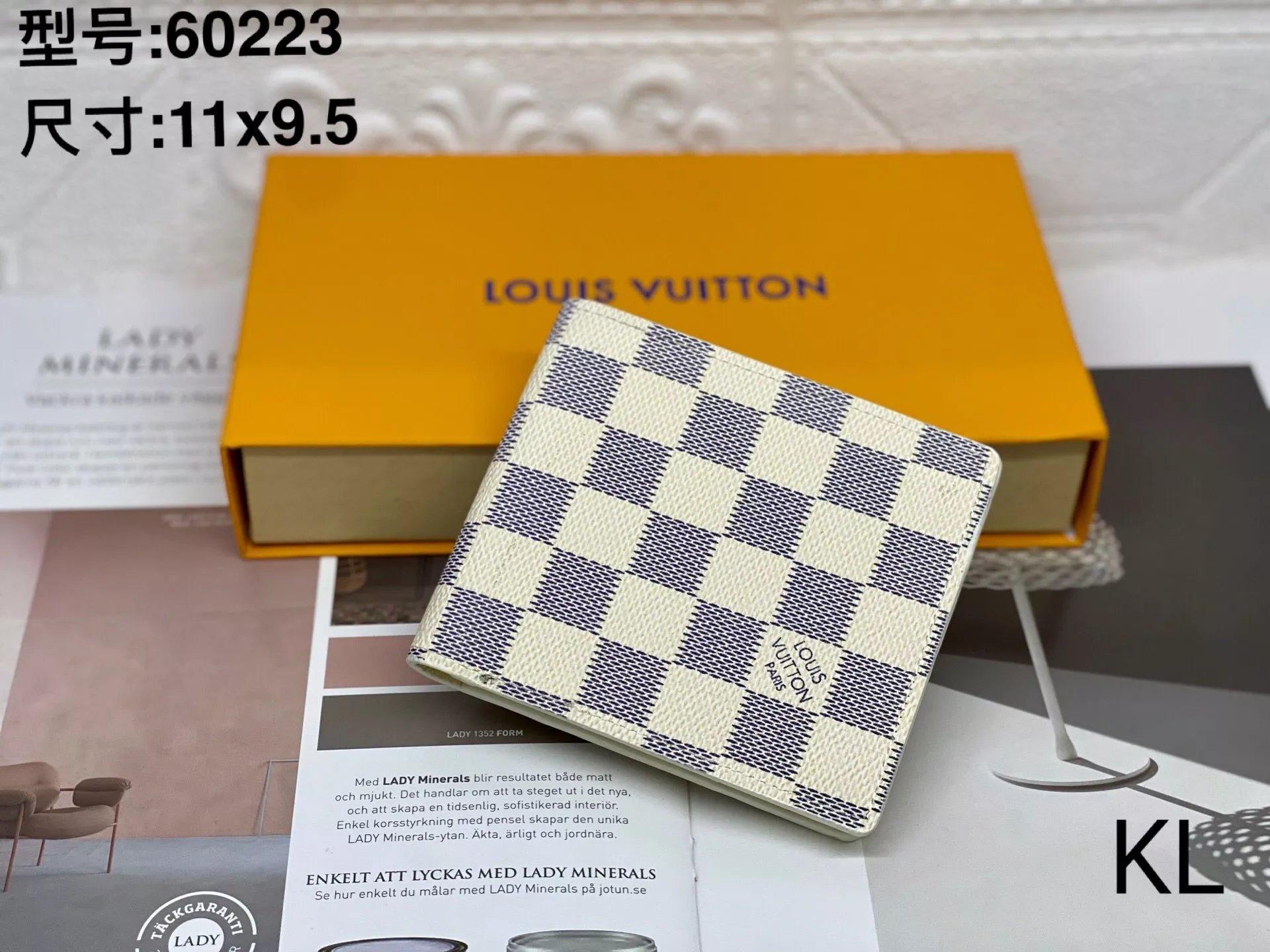 luxury brand men's wallets With box