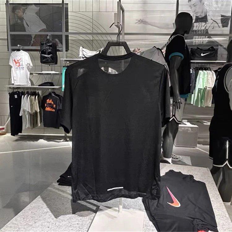 Summer New Men's Sport Running Training Quick Dry Breathable Crew Neck Short Sleeve T-Shirt 7566