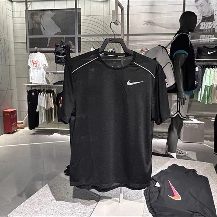 Summer New Men's Sport Running Training Quick Dry Breathable Crew Neck Short Sleeve T-Shirt 7566