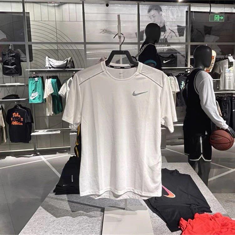 Summer New Men's Sport Running Training Quick Dry Breathable Crew Neck Short Sleeve T-Shirt 7566